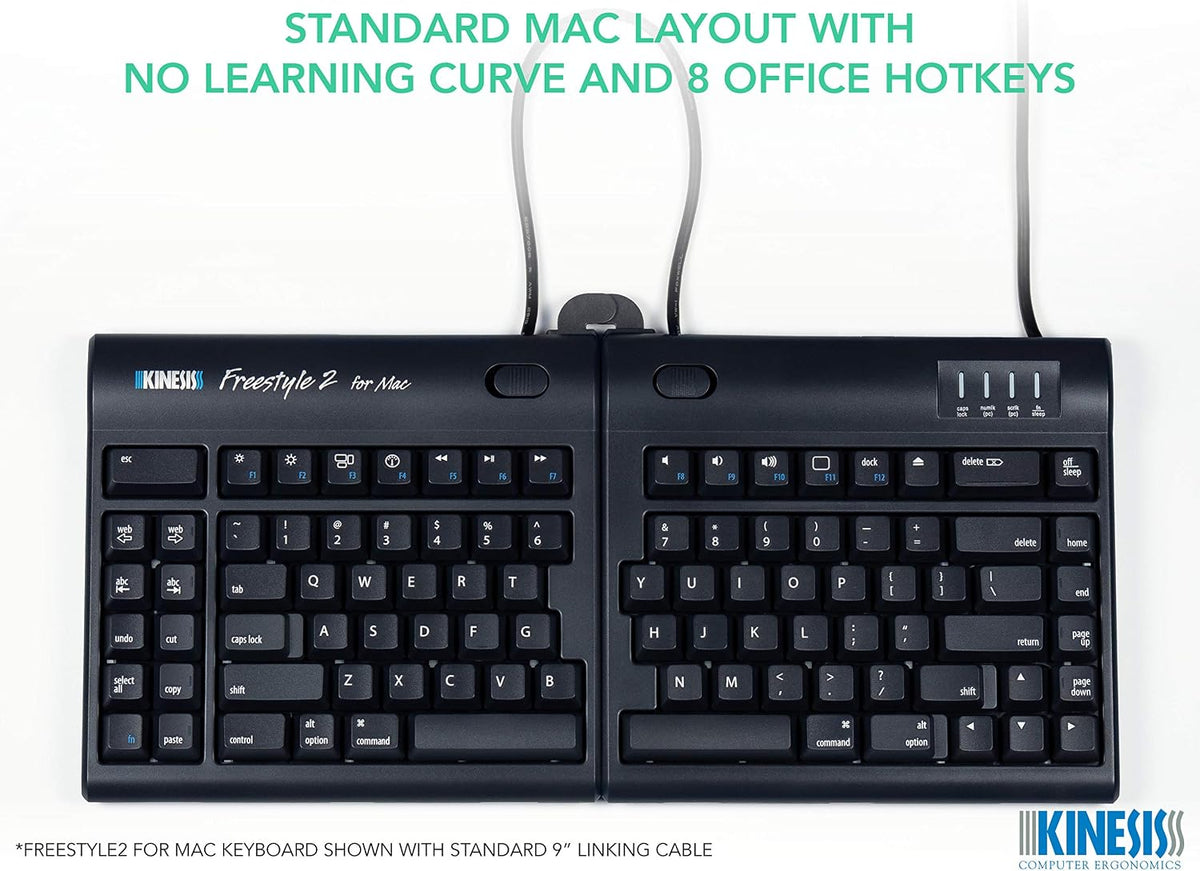 Kinesis USB Freestyle2 Keyboard for Mac (20" Extended Separation)