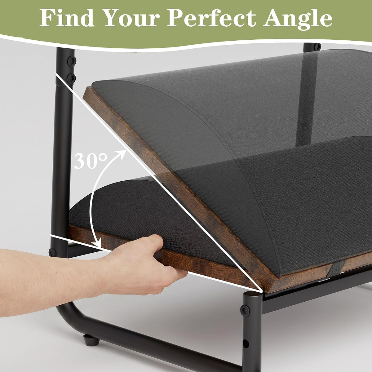 Double Step Foot Rest Under Desk, 5-Height Adjustable