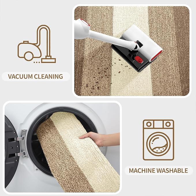 Kitinjoy Indoor Outdoor Door Mat, 70x32 Non-Slip Absorbent Dirt Trapper