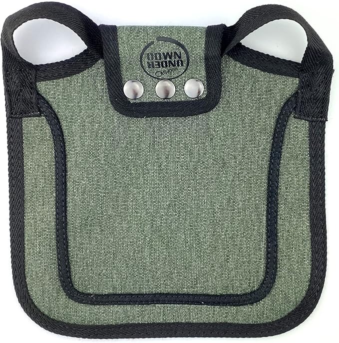 DOWN UNDER OUTDOORS 4 Pack Medium-Large Saddles with Adjustable Straps, Poultry Saver, Protector, Apron, Supplies, Care Products (Green)