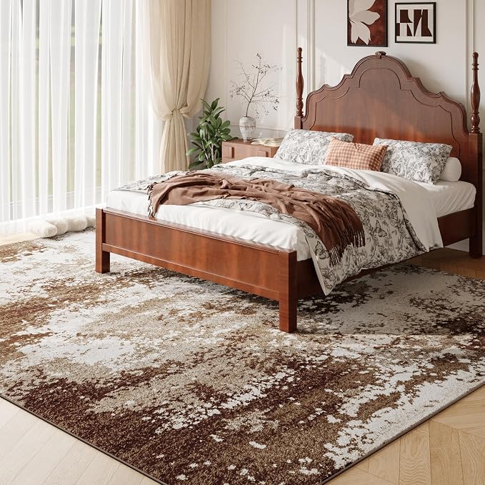 Brown Washable Rug 6x9 Area Rugs