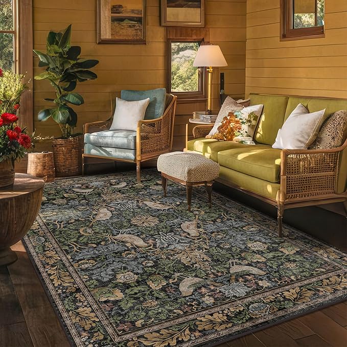 Hazo Haus Boho Living Room Rug 5x8