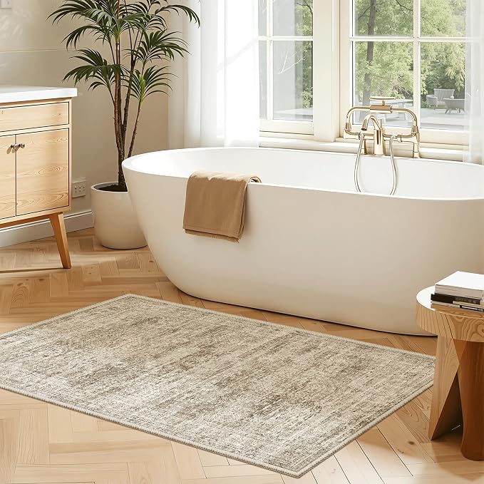 Soalmost 2x3 Washable Rugs for Kitchen, Powder Room Small Area Rug Non-Slip