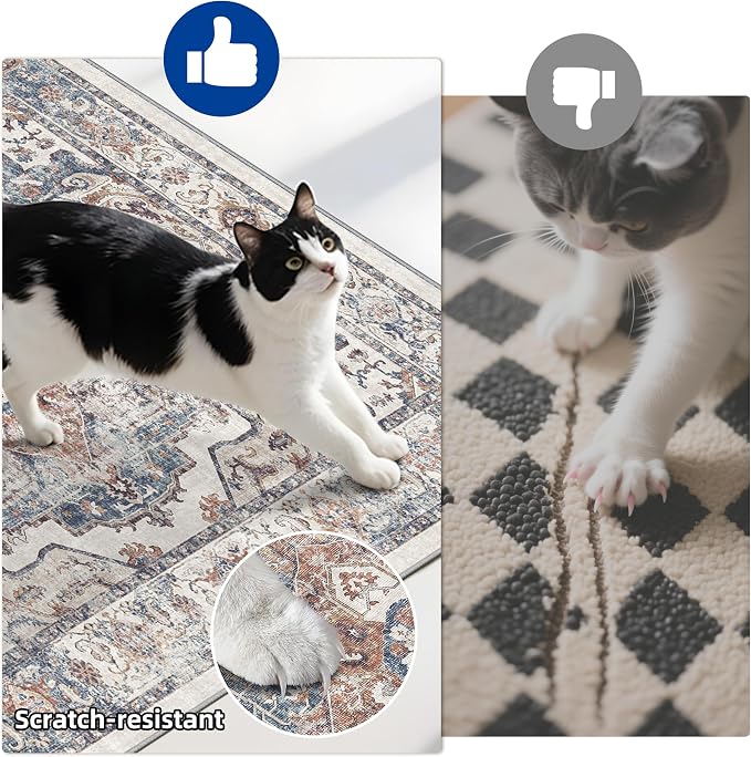 2-Piece Kitchen Runner Rug Set: Washable Non-Slip Floor Mats