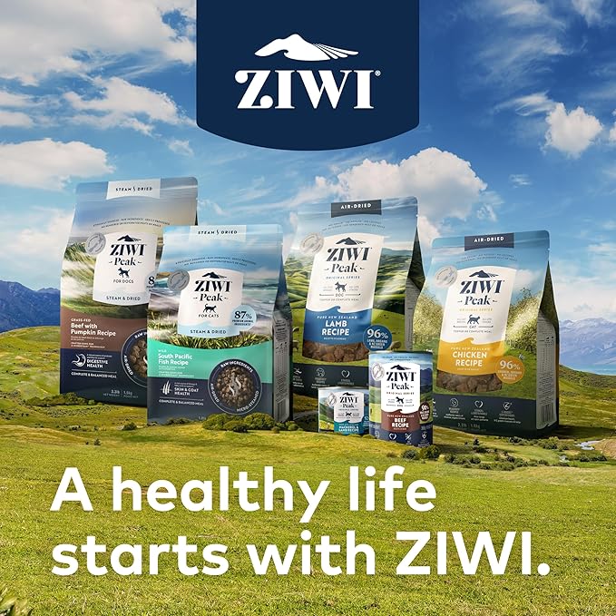 ZIWI Peak Steam & Dried Dog Food - Grass-fed Lamb w/Vegetables - High Protein, Low Carb, All Breeds & Lifestages, for Digestive Health (28.8oz)
