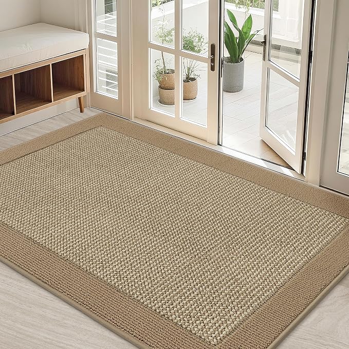 BEQHAUSE Indoor Door Mat 32" x 48", Dirt Trapper Door Mats Non-Slip Entryway