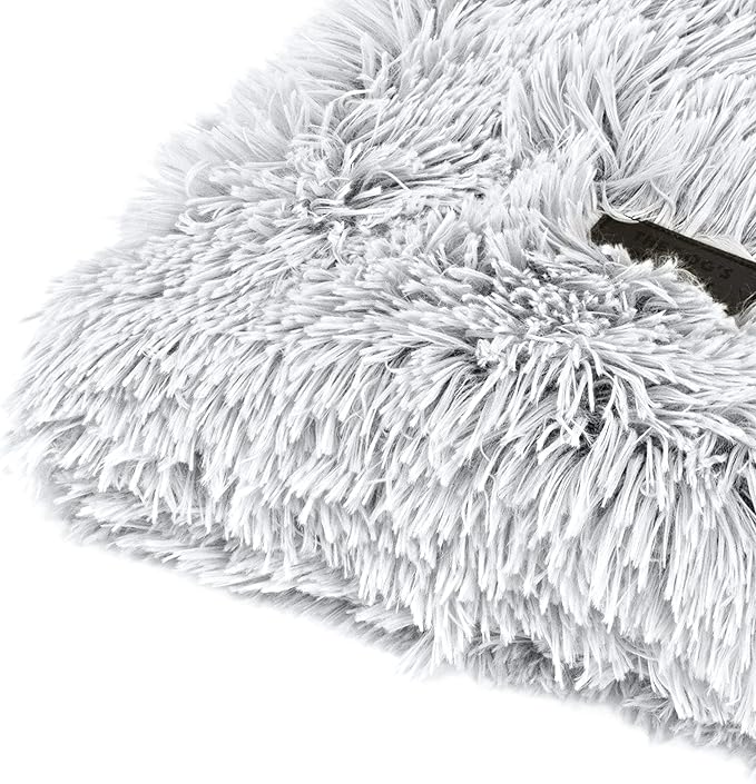 The Dog’s Blanket – Faux Fur Dog Blanket, Ice White, Large, 28x42