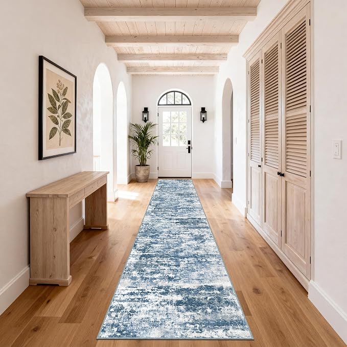 Washable Carpet Runners for Hallway 14ft-Non Slip Floor Runners for Dogs