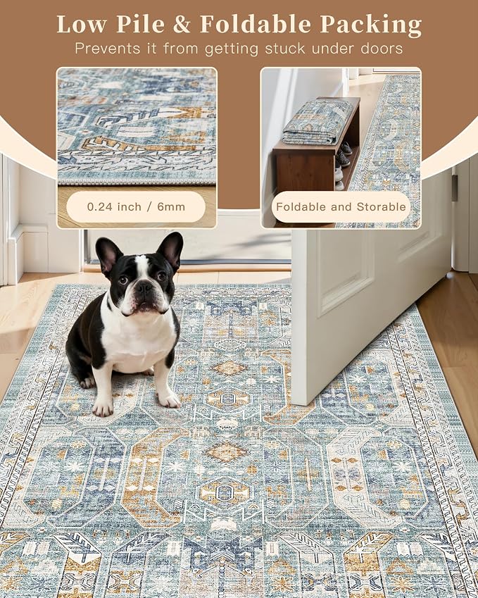 Madane Hallway Runner Rug 2x12, Extra Long Washable Runner Rugs