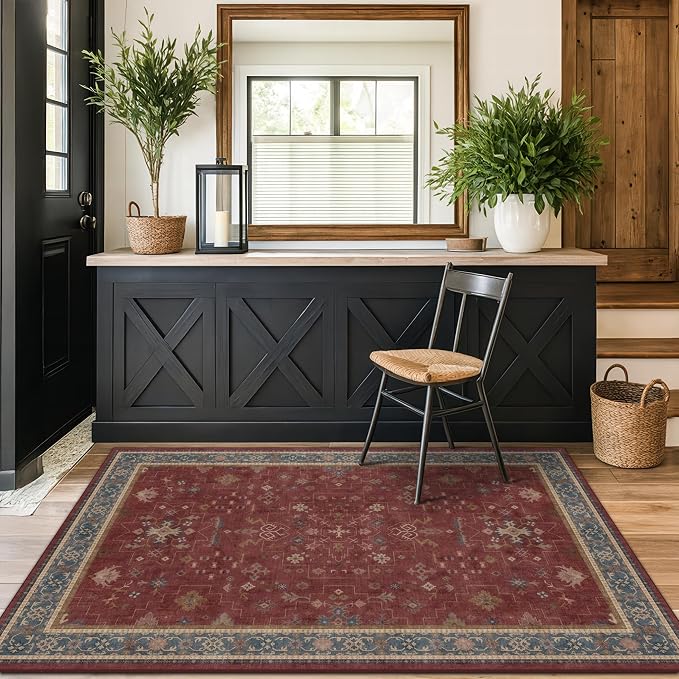 Turkish 4x6 Rug for Living Room Small