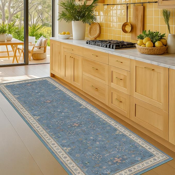 Hazo Haus Boho 2x6 Non Slip Kitchen Rug Runner