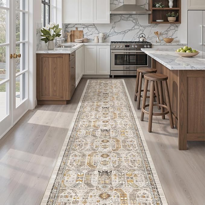 Madane Hallway Runner Rug 2x12, Extra Long Washable Runner Rugs