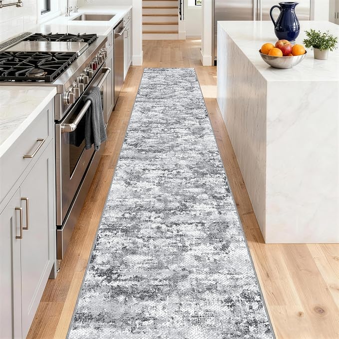 Runners for Hallways Ultra Non-Slip 2x10 Long Runner Rugs Washable Abstract