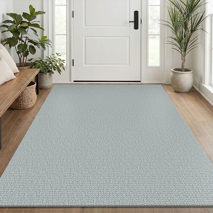 EARTHALL Washable Area Rug 4x6 Ft Non Slip Rugs
