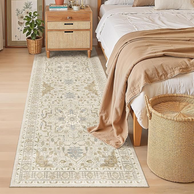 Madane Hallway Runner 3x8, Kitchen Rugs Washable Entryway Rug 8ft Vintage
