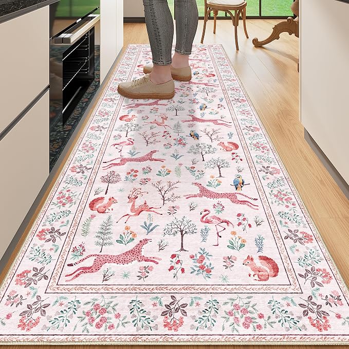 DUKINO 2x6 Rug for Hallway, Washable Kitchen Runner Rug