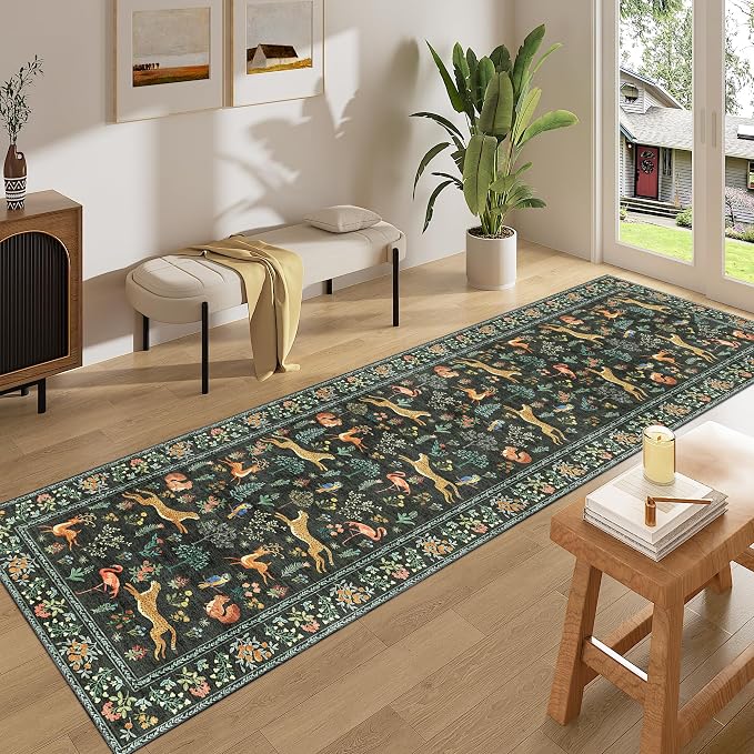DUKINO Runner Rug, 2x8 Washable Kitchen Rugs