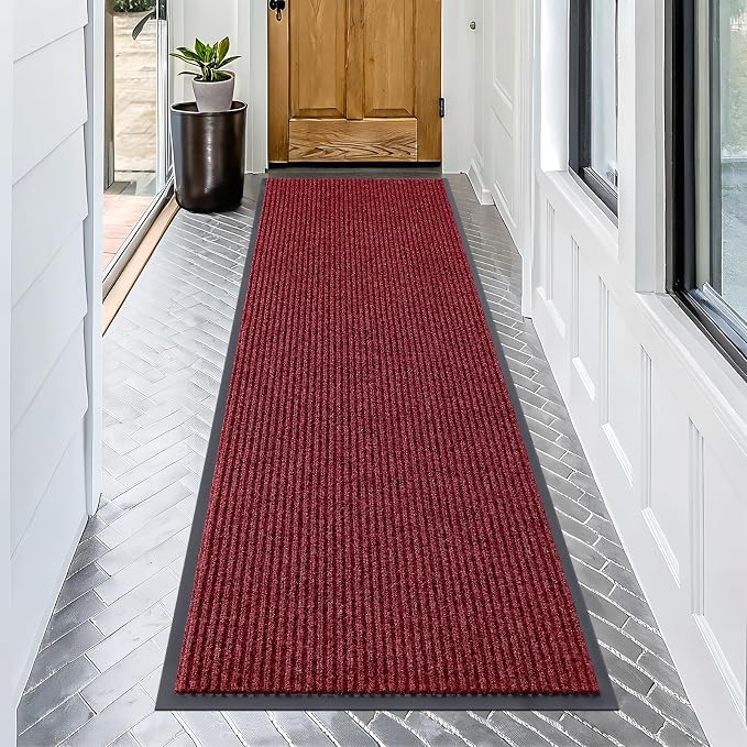 OLANLY Front Door Mat Indoor Outdoor Entrance, Waterproof Heavy Duty Doormat