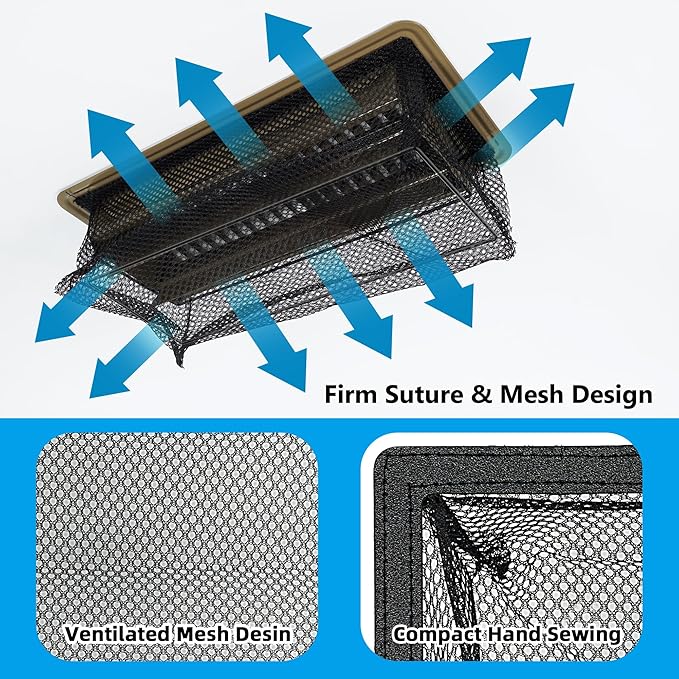 Floor Vent Screen Net, Vent Cover Mesh 6''x10''