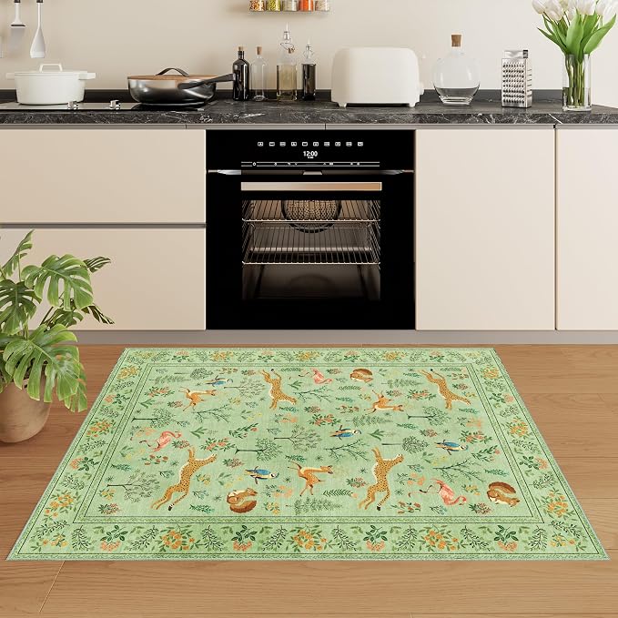 DUKINO 2x3 Rug, Washable Animal Rugs