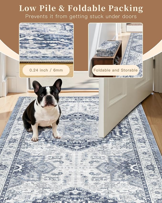 Madane Hallway Washable Runner Rug