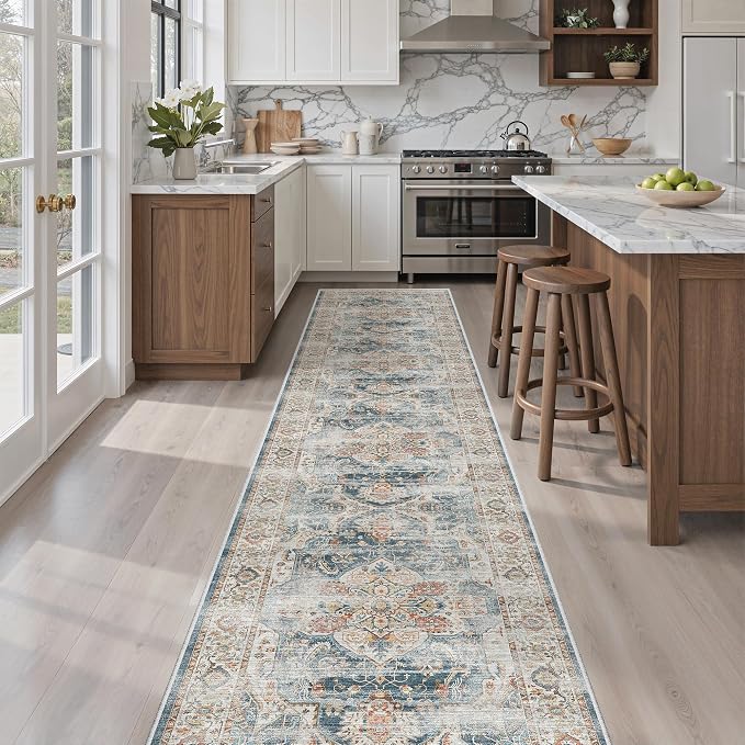 Madane Runner Rugs for Hallway 2x10 Long Washable Non-Slip Hallway Runner Rug