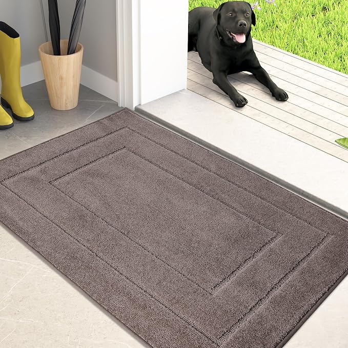 PURRUGS Dirt Trapping Door Mat 20" x 31.5", Non-Slip/Skid Machine Washable