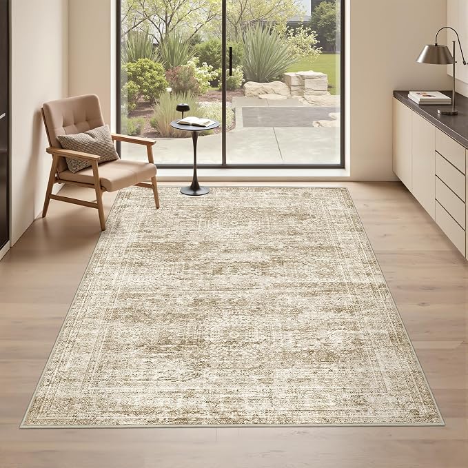 3x5 Washable Area Rug for Entryway, Soft Kitchen Rugs Non Slip for Dining Room