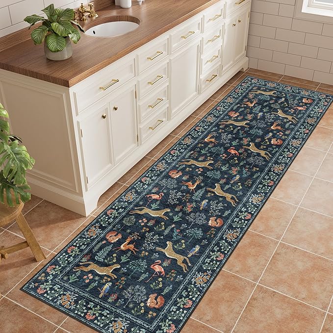 DUKINO 2x6 Rug for Hallway, Washable Kitchen Runner Rug