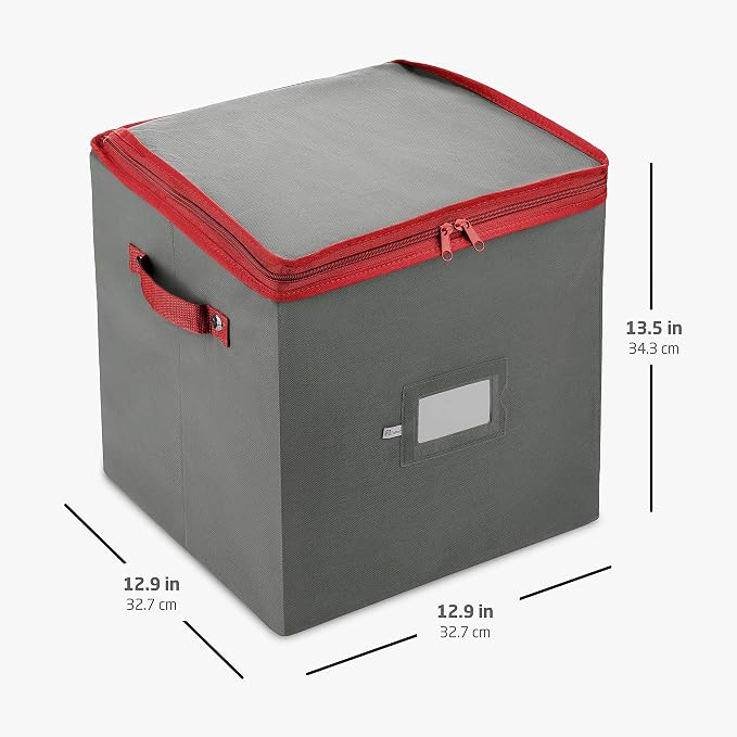 ZOBER Christmas Ornament Storage Box