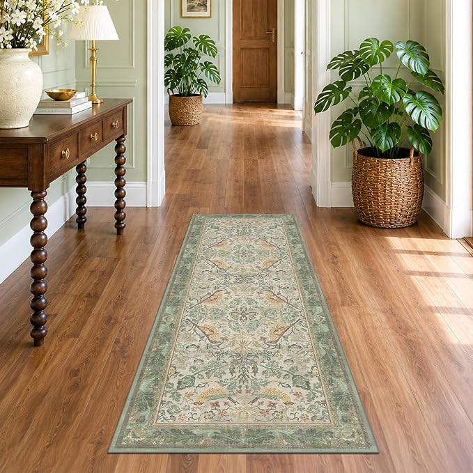Hazo Haus Boho Long Bathroom Runner Rug 2x6