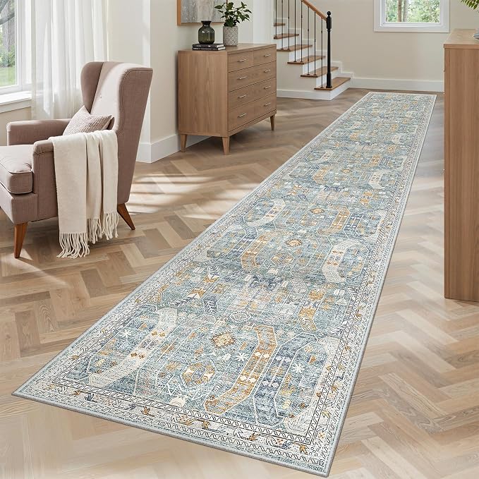 Madane Hallway Runner Rug 2x12, Extra Long Washable Runner Rugs