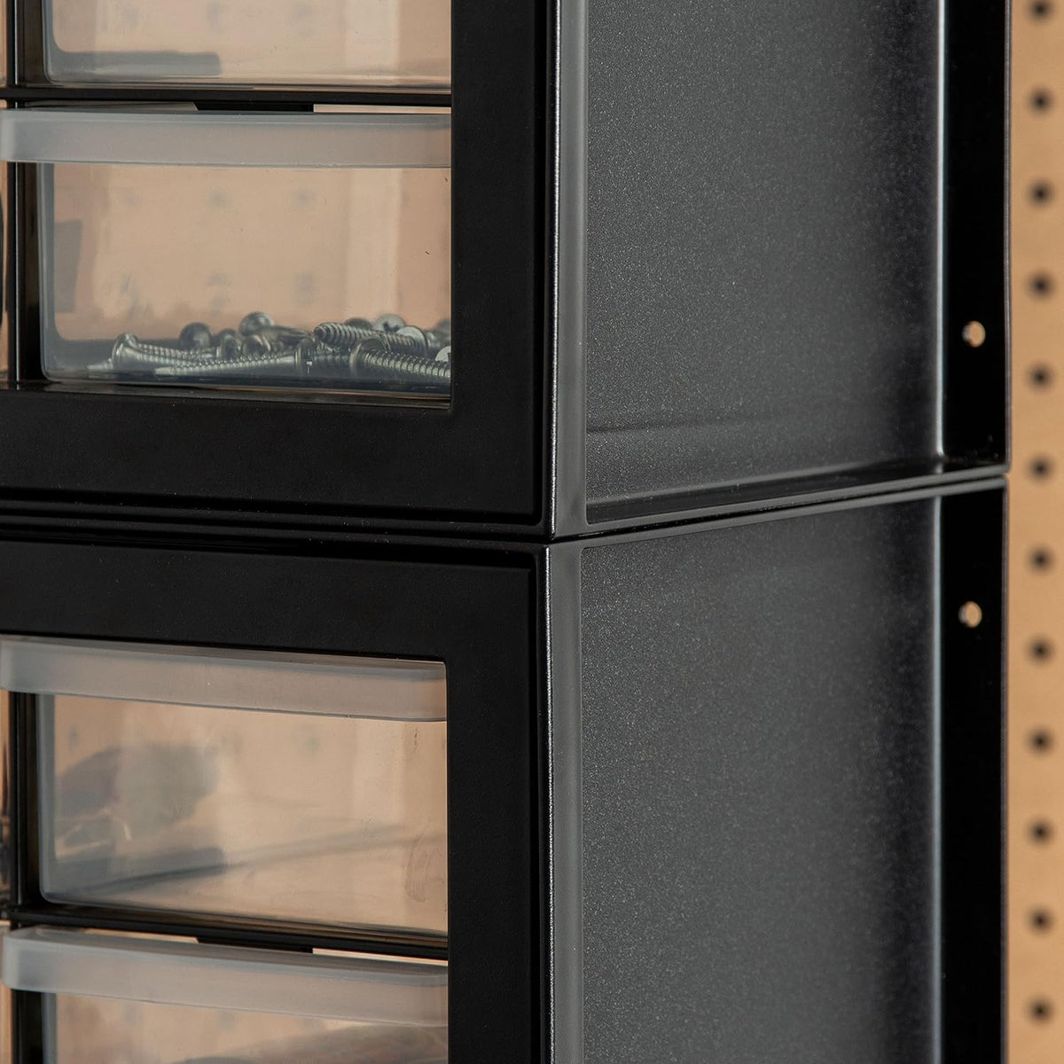 IRIS USA 24-Drawer Plastic Storage Cabinet, Teacher Toolbox, Garage, Black