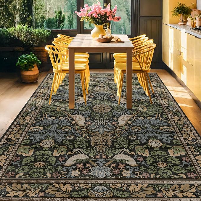 Vintage 9x12 Dining Room Rugs for Under Table