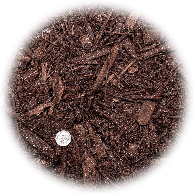 Gardenera Brown Mulch - Protect Your Plants with a Sustainable Ground Cover - 4 QUARTS