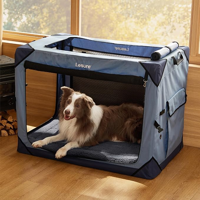 Bedsure Washable Dog Crate Bed for Large Dogs, Soft Foam Floor Pet Mat, Versatile Lightweight Pet Crate Pad for Cages