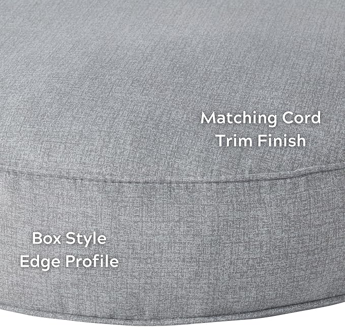 Gordie Round Indoor/Outdoor Pillow Style Dog Bed, Cement, Large