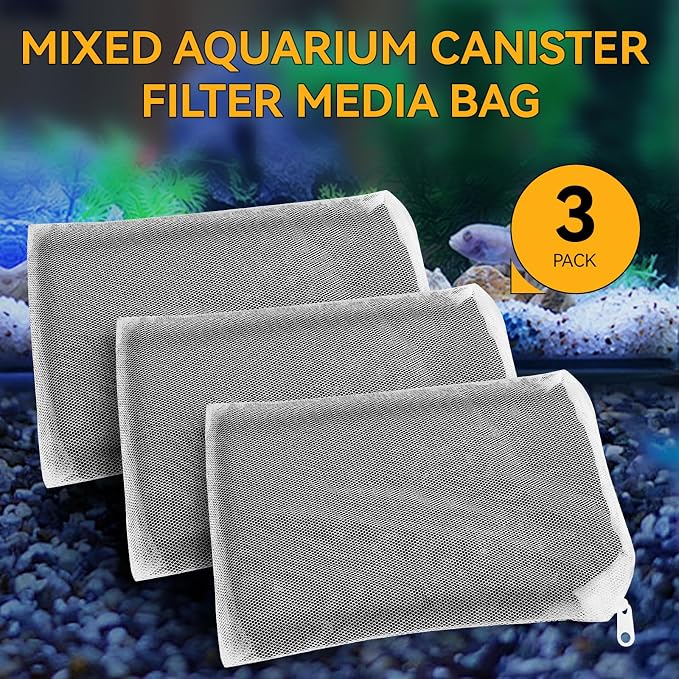 3 Pack 8 Oz Pro-C Mixed Aquarium Canister Filter Media Bag