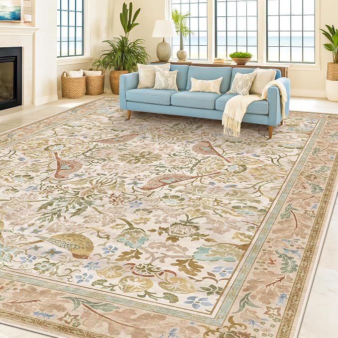 Washable Living Room Rug 8x10