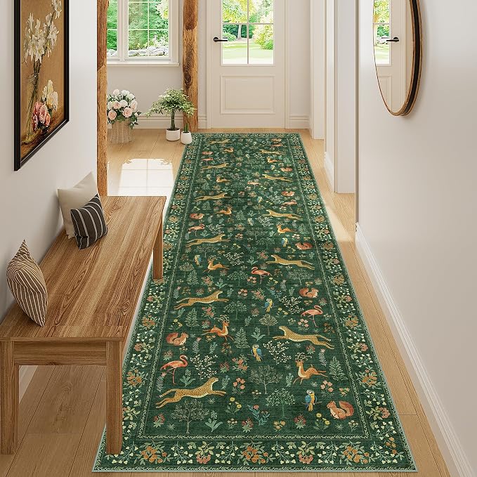 DUKINO 3x10 Washable Runner Rug