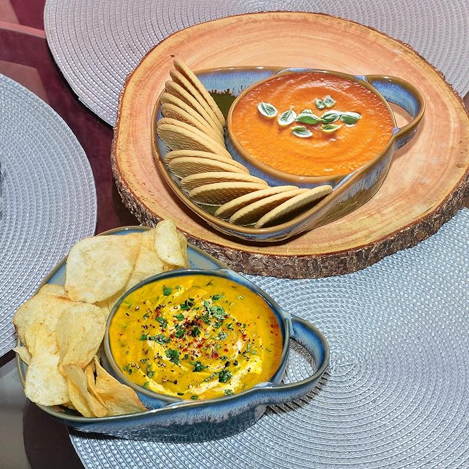 Stoneware Soup & Side Bowls Set of 2 by Roe & Moe