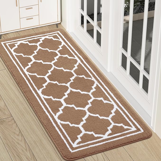 Buganda Runner Indoor Door Mat, Dirt-Resistant and Absorbent Doormat, Low