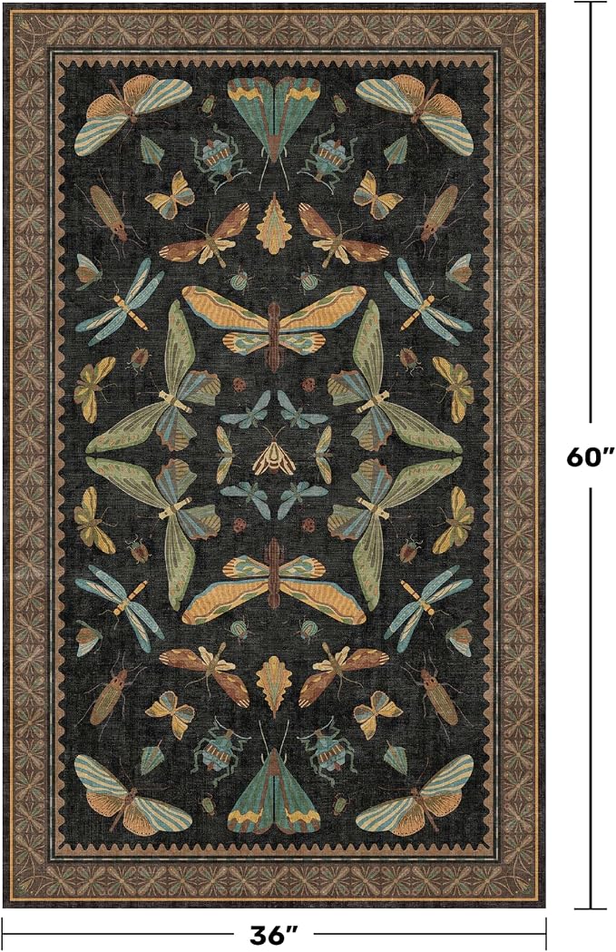 3x5 Entryway Rug Non Slip Washable