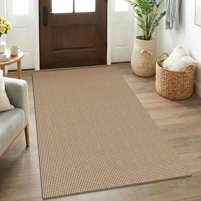 KOZYFLY Boho Rugs for Entryway 3x5 ft Washable Area Rug Non Slip Rubber Backed
