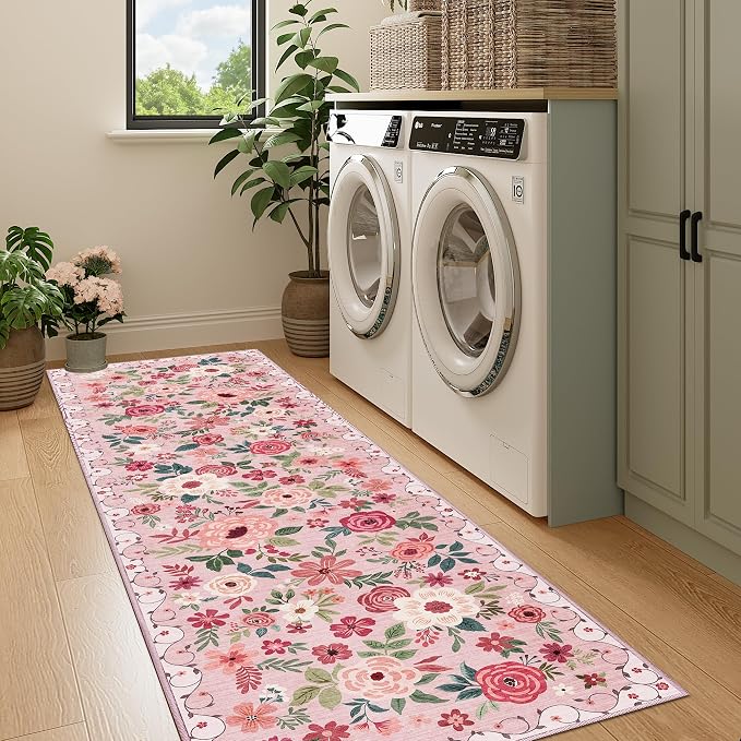 DUKINO Runner Rug, 2x7 Boho Kitchen Rug