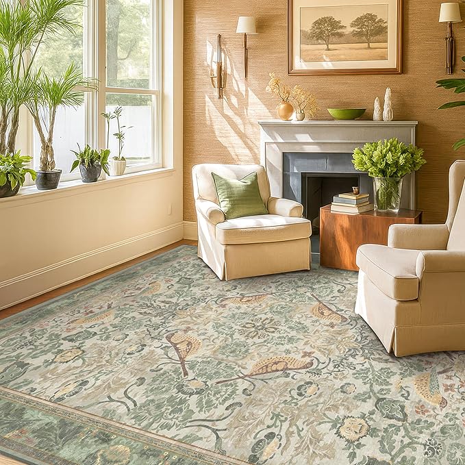 Hazo Haus Washable 6x8 Area Rug