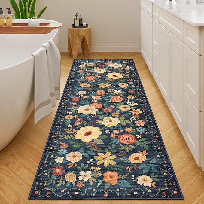DUKINO Runner Rug, 2x10 Kitchen Hallway Carpet, Washable
