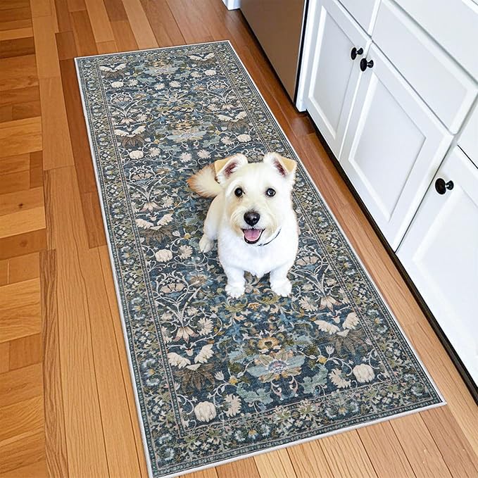Washable Vintage 2x6 Bathroom Rugs: Soft Carpet