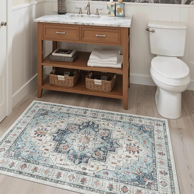 Madane Washable Entry Rug 3x4, Area Rugs