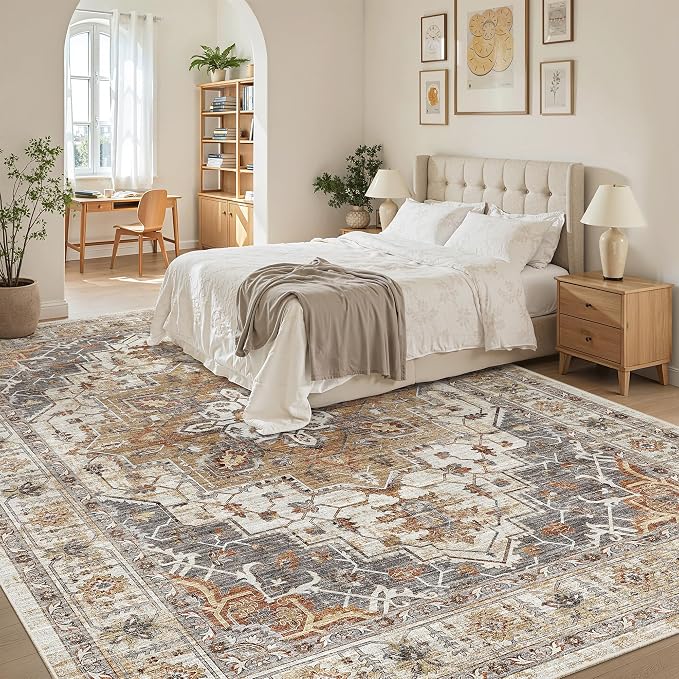 Madane Washable Rug 8x10 Area Rugs